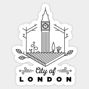 London City Monogram Sticker